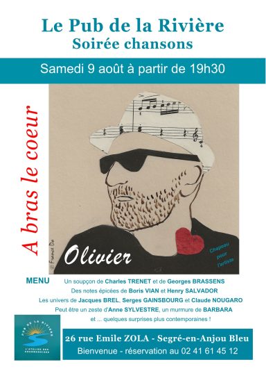 Soirée chansons le 9 aout 2025