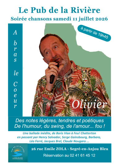 Soirée chansons françaises avec Olivier